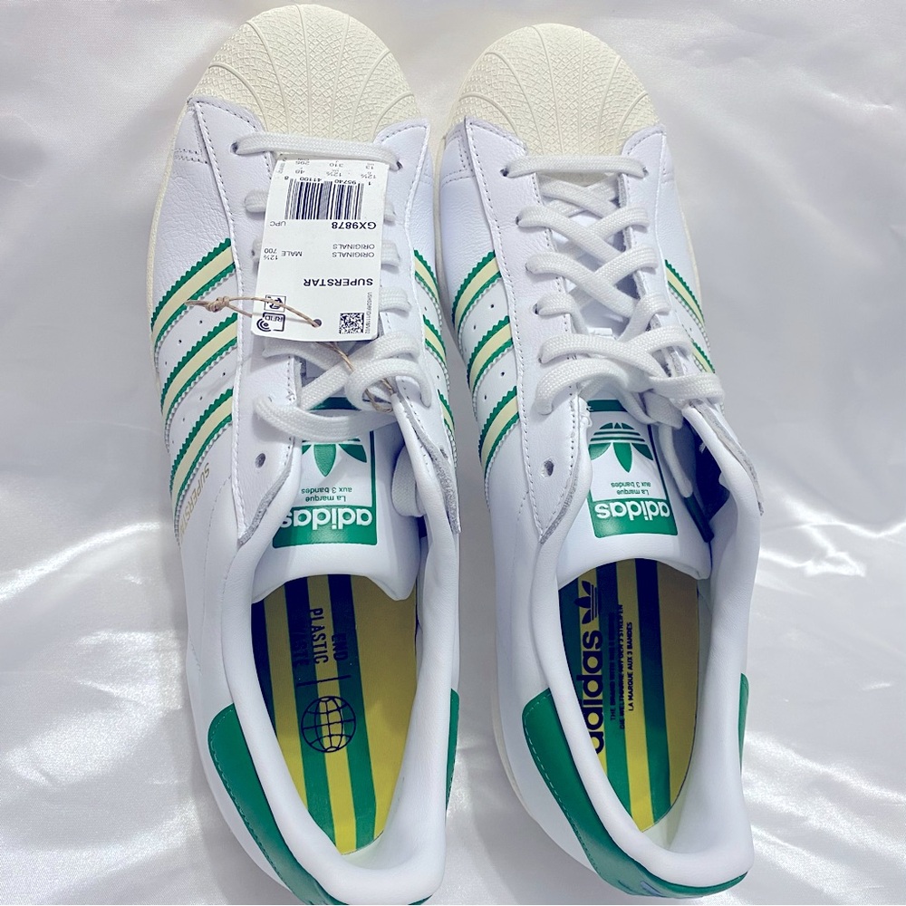 adidas Originals Men's Superstar Running Shoes, Future White/Off White,